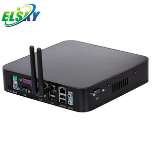 Intel Atom Dual Cores 1.8Ghz D525 Processor Vga Barebone Systeem Mini Pc Met RS232COM Lpt Ps/2