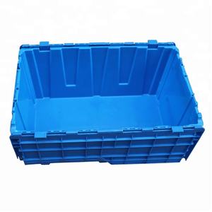 QSネスタブルスタック小型プラスチック容器多目的プラスチックボックス移動クレート蓋付き - Product Image 5