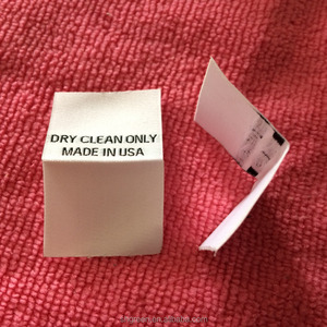 अमेरिका के कपड़े लेबल में बनाया गया, केंद्र फोल्ड के साथ बुना हुआ लेबल - Product Image 2