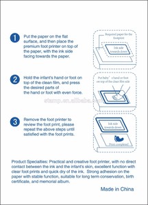 Baby Safe Clean Touch Ink Pad Footprint Or Handprint No Mess Baby Footprint Inkpad Paw Print Stamp Pad
