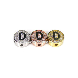 CZ pavimenta granos del espaciador con la letra - Product Image 3