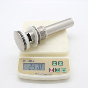 Großhandel messing nickel gebürstet pop up kanalisation bad eitelkeit flasche falle waschbecken abtropffläche für becken - Product Image 5