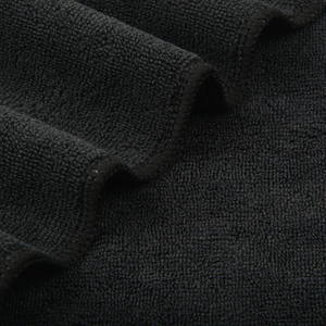 Asciugamano da salone Sunland tessuto nero in microfibra - Product Image 6