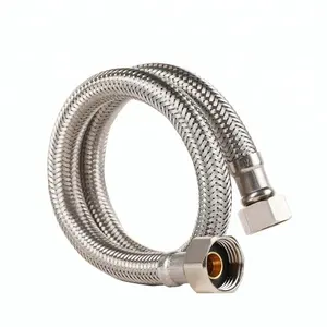 304 Stainless Steel Wire Braided Bathroom Accessories Flexible Metal Hose