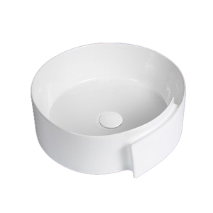 욕실 오버플로 링 세라믹 분지 고체 표면 세면대 - Product Image 3