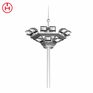 Hengtong mejor venta de iluminación de mástil alto 4800w <span class=keywords><strong>30m</strong></span> poste de iluminación y torre de iluminación