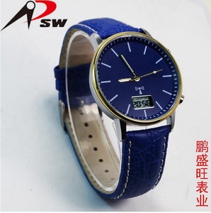 Reloj de Pulsera para Hombre, de Acero Inoxidable, con Correa de Cuero, Carga <span class=keywords><strong>Solar</strong></span>, con Radiofrecuencia, Personalizable - Product Image 2
