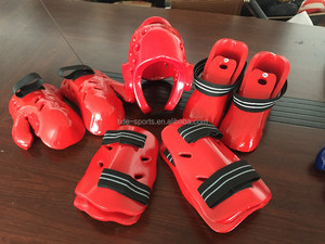 Miếng Đệm Bảo Vệ Tay Chân Đầu Và Shins Nhúng Bọt Sparring Gear Guard Cho Taekwondo Do Karate - Product Image 2