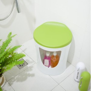 Flo-taburete de baño rosa, silla con espacio de almacenamiento de 30L - Product Image 4