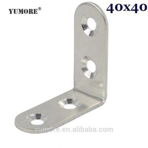 높은 품질 2 구멍 반원 90 도 나무 중괄호 코너 중괄호 지원 금속 옷걸이 브래킷 - Product Image 5