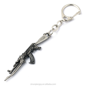 <span class=keywords><strong>CSGO</strong></span> vũ khí súng Keychain CF AK47 M4A1 Súng chế độ Mặt dây chuyền móc chìa khóa vòng chìa khóa cho men's Quà Tặng kích thước 6cm - Product Image 5