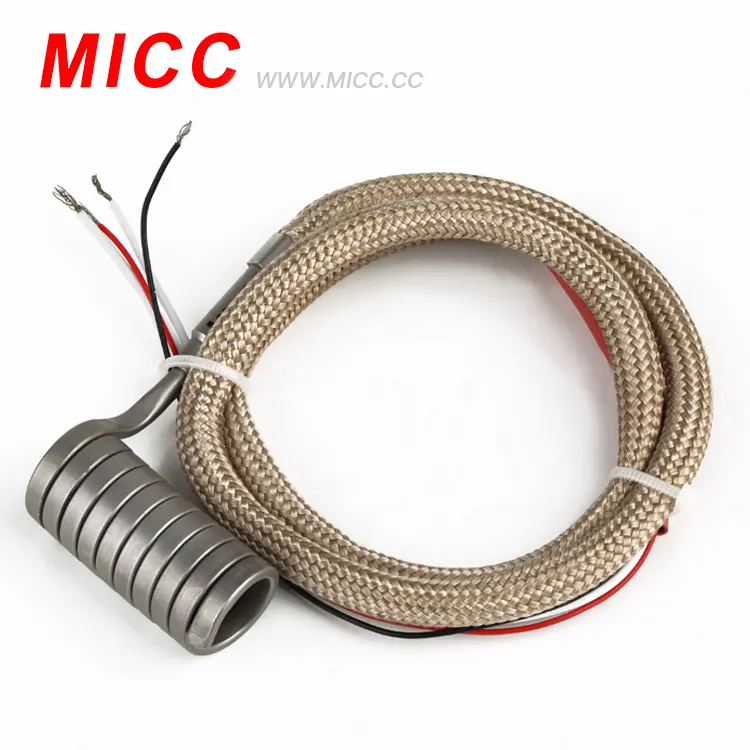 MICC वसंत गर्म धावक कुंडल हीटर thermocouple के साथ जम्मू