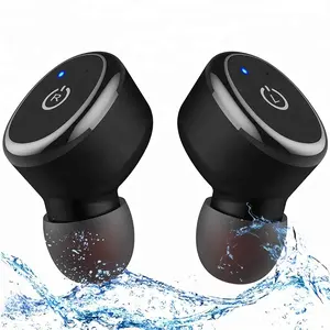 TWS Bluetooth 5.0 Earbuds, Waterproof Earphones Stereo with Wireless Charging Box, True Wireless Headphones Built-in Mic