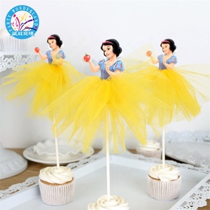La Princesa tema nuevo cumpleaños decoración de la fiesta de topper de la torta de boda - Product Image 4