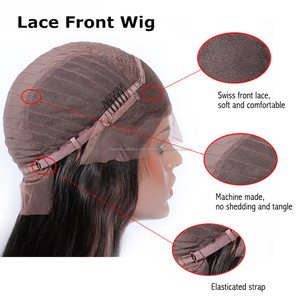 corto Bob brasileño pelucas de pelo humano para los hombres negros pelucas delanteras del cordón con <span class=keywords><strong>el</strong></span> pelo del bebé - Product Image 6
