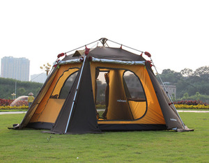 Auto camping tent 5/8 persoon BBQ onderdak UV50 + outdoor tarp dubbele laag waterdicht - Product Image 3
