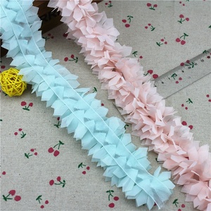 Veel Kleur <span class=keywords><strong>Chiffon</strong></span> Gras Trim Voor Maken Bows,<span class=keywords><strong>Chiffon</strong></span> Bloem En Rozet Trim Voor Wedding - Product Image 3