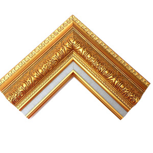 Cornice per foto con cornice in stile barocco di lusso con cornice in stile francese antico polistirolo oro cornice per specchio - Product Image 2