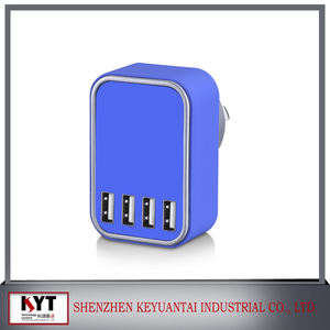 KYT 5 V 1A <span class=keywords><strong>2</strong></span>.1A 3.1A 3.4A Dual USB 3 USB 4 usb-ladegerät mit KC, CE, FCC, ROHS - Product Image 4