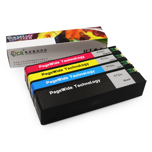 Ocbestjet for HP 975X High Yield Black Ink Cartridge for HP 975X HP Pagewide 477d 377dw 452dw 452dn 477dn 477dw 552dw 577z