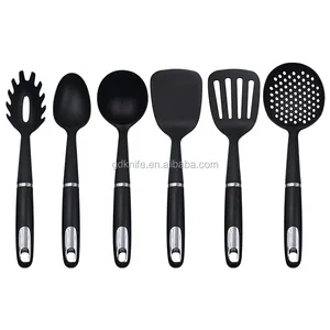 Eco-friendly new and unique design 6PCS ABS handle nylon cooking utensils