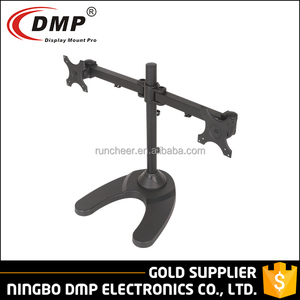 LCD351D-STAND <span class=keywords><strong>support</strong></span> de Fixation <span class=keywords><strong>Double</strong></span> Réglable Desk <span class=keywords><strong>Support</strong></span> LCD <span class=keywords><strong>Tv</strong></span> Table <span class=keywords><strong>Double</strong></span>-Moniteur Stand <span class=keywords><strong>Bras</strong></span> - Product Image 1