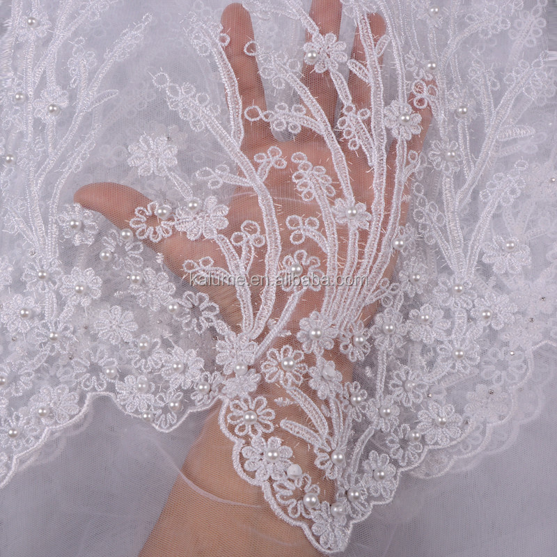 2018 Latest Nigerian Styles Beaded Cord Lace Embroidery African Wedding  Dress High Quality White Cord Lace for Party Dress 936| Alibaba.com