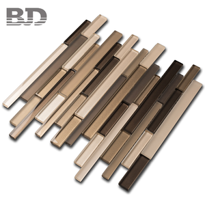 Varios tipos y formas llegada pared negro baldosas de vidrio Baño - Product Image 2