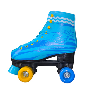 Trẻ em đôi hàng giày trượt con lăn với màu đen Polyurethane bánh xe & Cơ Sở kim loại nhấp nháy phanh chất liệu cho trượt băng - Product Image 6