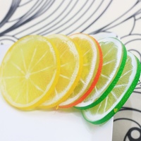Gesimuleerde PVC citroenfruitschijfjes, plastic decoratie voor de kleuterschool, fruittuin decoratie, educatief speelgoed voor kinderen