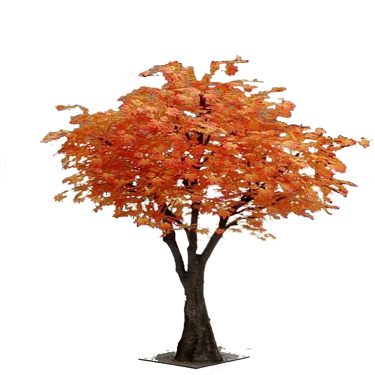 Good Quality Autumn Tree Make Artificial Red Maple Tree Leaves