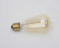 Ampoule Edison vintage ST64 E27 25W 40W 60W, coque en verre ambré, lampe décorative à intensité variable pour l'éclairage domestique
