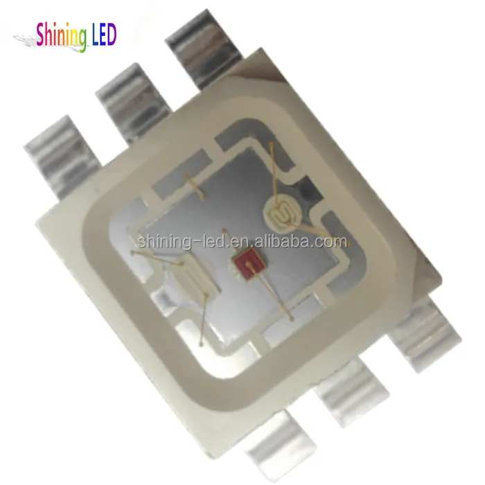 6-Pin Diodo Per Il Modulo LED SMD5074 PLCC6 Bianco/Rosso/Verde/Blu/Giallo/Ambra 1 w 2.5 w 3 w SMD 1.5 w 5074 RGB Circuito Integrato del LED