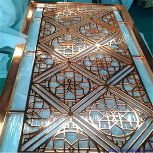 <span class=keywords><strong>Laser</strong></span> Cắt Kim Loại Phân Vùng Thép Không Gỉ Nhà Hàng Tường Divider Màn Hình - Product Image 6