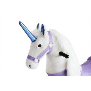 Plüschtiere Kuscheltiere auf Rädern Fahrt auf Einhorn Spielzeug Adult Rocking Horse - Product Image 2