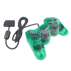 Contrôleur de jeu filaire, Transparent, pour <span class=keywords><strong>PS2</strong></span>, vert, livraison directe Drop shipping