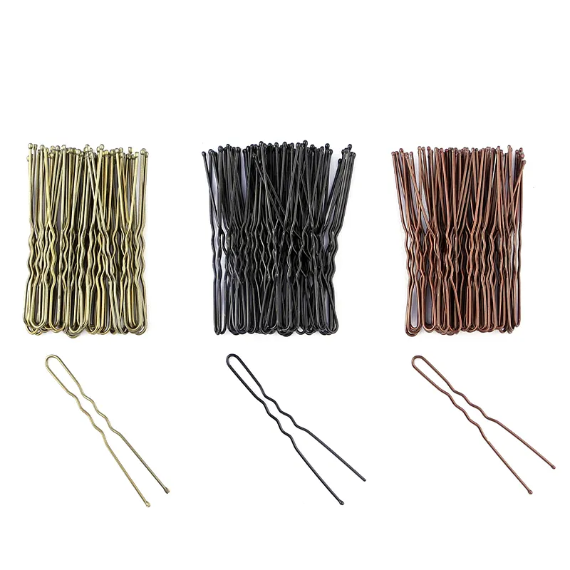 Bán buôn 6cm tóc pins kim loại Bobby pins cho Tạo Kiểu Tóc U hình dạng tóc Clip