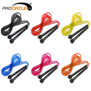 Corda de pular ajustável personalizada de pvc para treinamento fitness