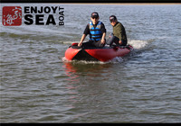 Kayak de Pêche Gonflable Rouge de Qualité Marine Économique avec Moteur Hors-Bord Qingdao