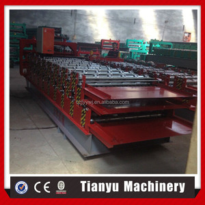 <span class=keywords><strong>TY</strong></span> techos de metal de tres capas Portátil hoja de acero <span class=keywords><strong>en</strong></span> frío rollo formando maquinaria - Product Image 3