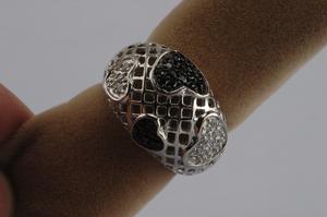 925ステリングシルバージュエリー卸売、上品なジルコンインレイリング - Product Image 6