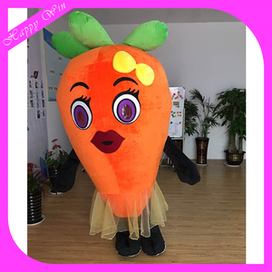Özelleştirilmiş softy şişme peluş havuç maskot kostümleri reklam havuç yürüyüş kostümleri satılık - Product Image 4