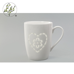 Hecho a mano llanura barato blanco grande cerámica taza <span class=keywords><strong>de</strong></span> té - Product Image 3