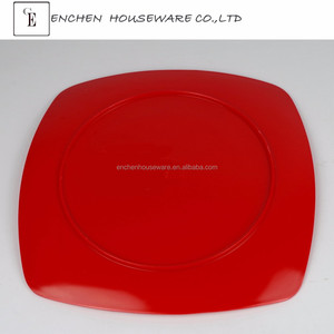 Assiettes et plats carrés jetables en mélamine de 8,5 pouces, réutilisables et économiques pour le camping - Product Image 3