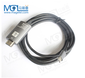 Câble USB C vers <span class=keywords><strong>HDMI</strong></span>, 1.8M, 4K, 30HZ, tête métallique, câble adaptateur Type C vers <span class=keywords><strong>Hdmi</strong></span> pour <span class=keywords><strong>GALAXY</strong></span> <span class=keywords><strong>S8</strong></span> - Product Image 5