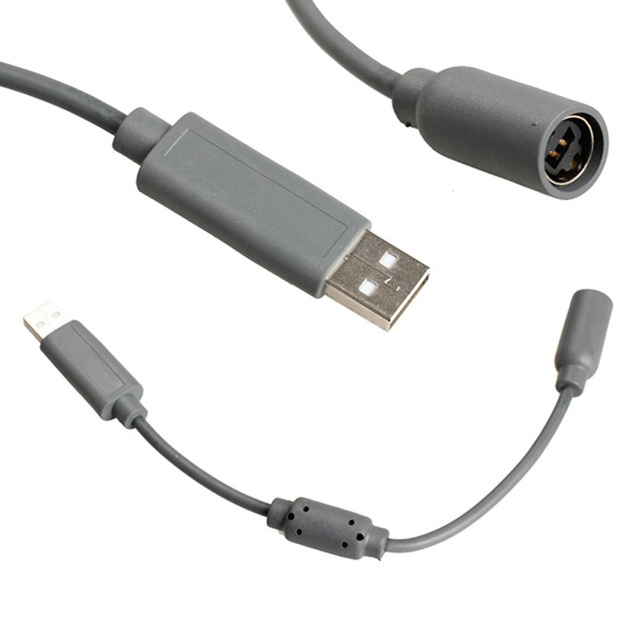 FREE SHIPPING New 23cm Converter Adapter Wired Controller PC USB Port Breakaway Cable Cord Lead for Xbox 360 Controller