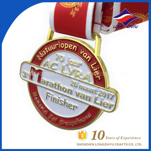 China fabricante promoción recuerdo personalizado jogging run medalla de oro - Product Image 3