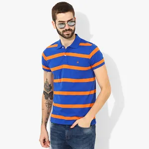 2023 Casual personalizado algodão V pescoço Polo t shirt para homens