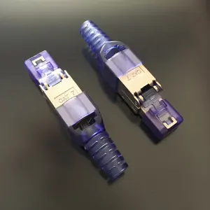 2018 新产品 RJ45 Cat 7 连接器 SFTP Cat7 用于 Cat7 电缆的无刺插头