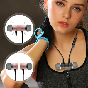 M5 M9 XT11 Bluetooth Headphone Magnetik Neckband Nirkabel Sport Earphone dengan MIC Universal untuk iPhone Samsung Hadiah
